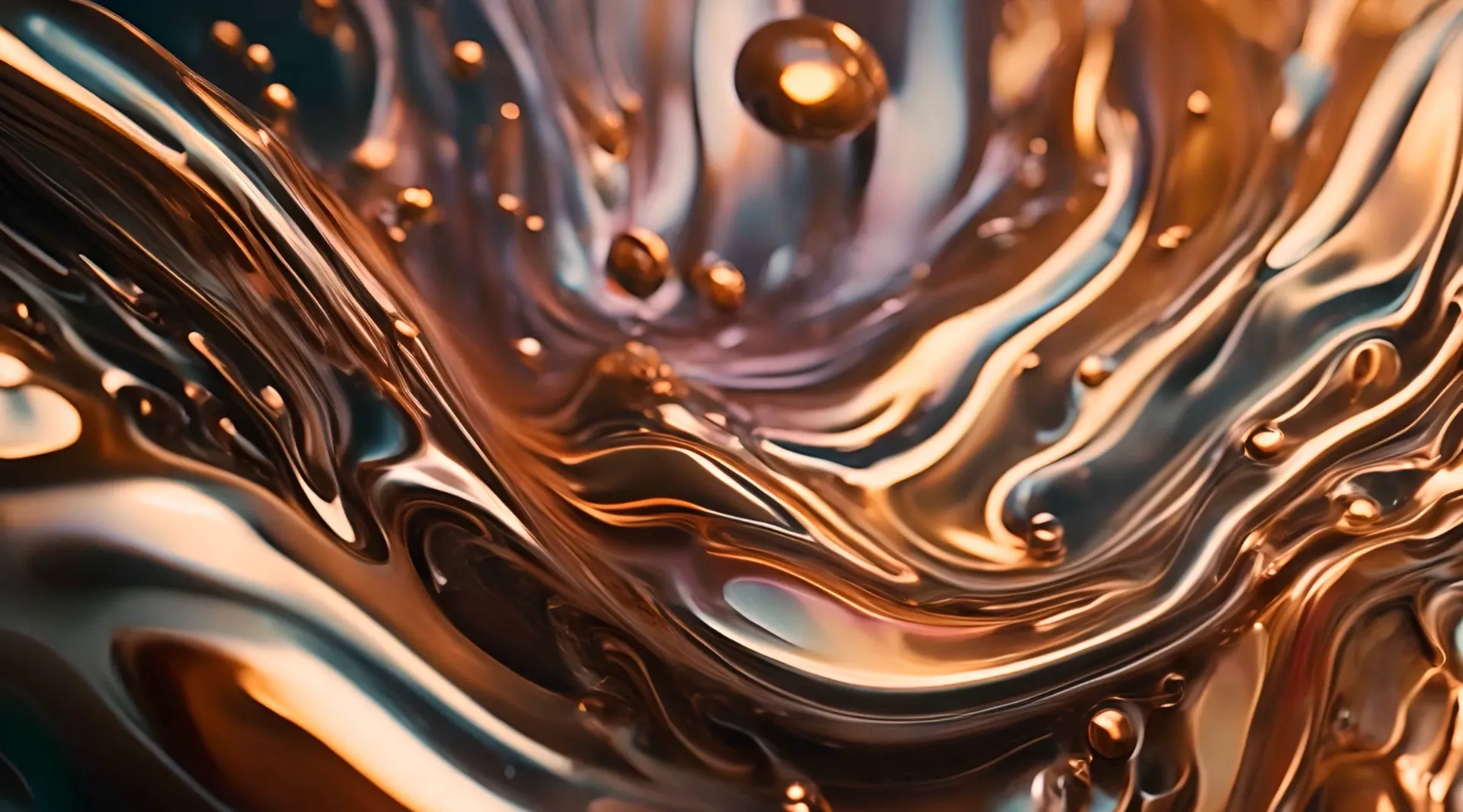 Dynamic Liquid Gold Motion Stock Footage